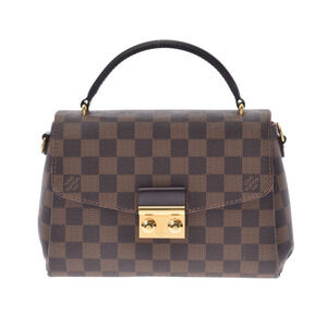 LOUIS VUITTON Damier Croisette Brown Canvas Handbag